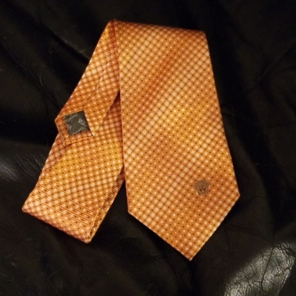 Versace Tie - orange